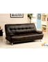 Beaumont Futon Sofa: Dark Brown