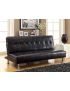 Bulle Futon Sofa: Black/Chrome
