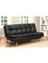 Hauser Sofa: Black/chrome