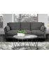 Yazmin Sectional Sofa: Gray
