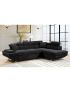 Foreman Sectional Sofa: Black