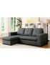 Denton Sectional Sofa: Gray