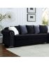 Wilmington Sectional Sofa: Black