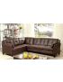 Peever Sectional Sofa: Brown