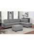 Linore Sectional Sofa: Gray