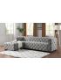 Zenaide Sectional Sofa: Light Gray