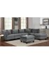 Sandrine Sectional Sofa: Gray