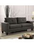 Attwell Tufted Sofa: Gray