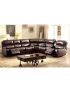 Ruth Sectional Sofa: Brown