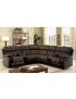 Hadley Sectional Sofa: Brown/Black