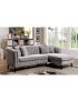 Goodwick Sectional Sofa: Light Gray
