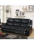 Gatria Recliner Sofa: Black