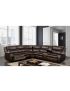 Pollux Sectional Sofa: Brown