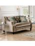 Elicia Loveseat: Chenille/Solid Wood
