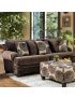 Bonaventura Sofa Set: Brown