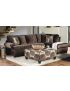 Bonaventura Sectional Sofa: Brown